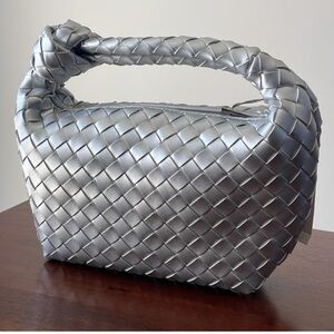 a new day Silver Braided Hobo Bag